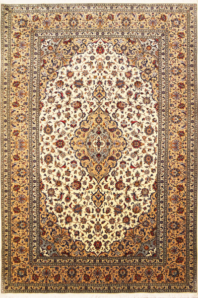 Kashan Fine, 298x199 cm, Wolle, Iran - Orientteppiche Zarif