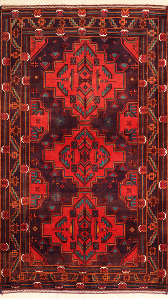 Baluch, 187x109 cm, Wolle, Afghanistan - Orientteppiche Zarif