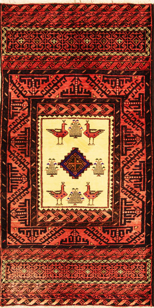Baluch, 149x76 cm, Wolle, Iran - Orientteppiche Zarif