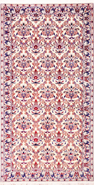 Nain 6 La, 195x100 cm, Wolle und seide, Iran - Orientteppiche Zarif