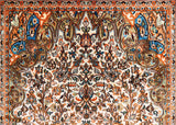Kashmir, 152x94 cm, Wolle und seide, Indien - Orientteppiche Zarif