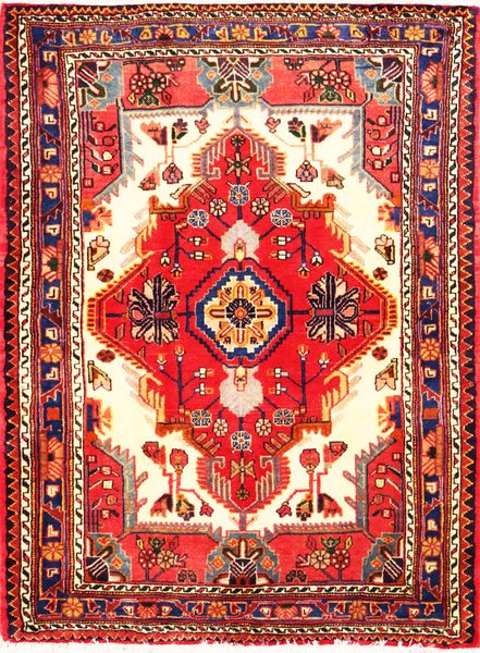 Toiserkan, 154x112 cm, Wolle, Iran - Orientteppiche Zarif