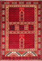Kargai, 181x125 cm, Wolle, Afghanistan - Orientteppiche Zarif