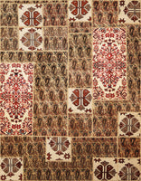 Patchwork, 228x178 cm, Wolle und seide, Iran - Orientteppiche Zarif