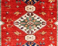 Kazak Royal, 198x150 cm, Wolle, Afghanistan - Orientteppiche Zarif