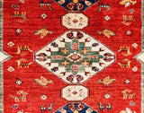 Kazak Royal, 198x150 cm, Wolle, Afghanistan - Orientteppiche Zarif