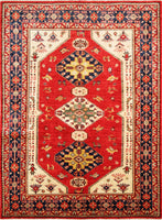 Kazak Royal, 198x150 cm, Wolle, Afghanistan - Orientteppiche Zarif