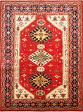 Kazak Royal, 198x150 cm, Wolle, Afghanistan - Orientteppiche Zarif