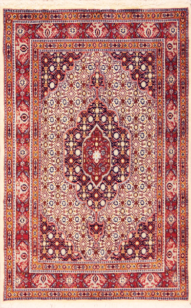 Moud Royal, 150x97 cm, Wolle und seide, Iran - Orientteppiche Zarif