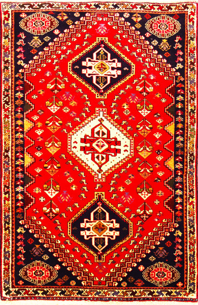 Qashqai, 168x108 cm, Wolle, Iran - Orientteppiche Zarif