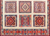 Nimbaft Qashqai, 164x112 cm, Wolle, Iran - Orientteppiche Zarif
