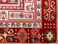 Nimbaft Qashqai, 197x152 cm, Wolle, Iran - Orientteppiche Zarif