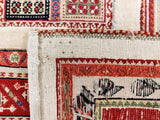 Nimbaft Qashqai, 197x152 cm, Wolle, Iran - Orientteppiche Zarif