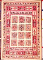 Nimbaft Qashqai, 152x108 cm, Wolle, Iran - Orientteppiche Zarif
