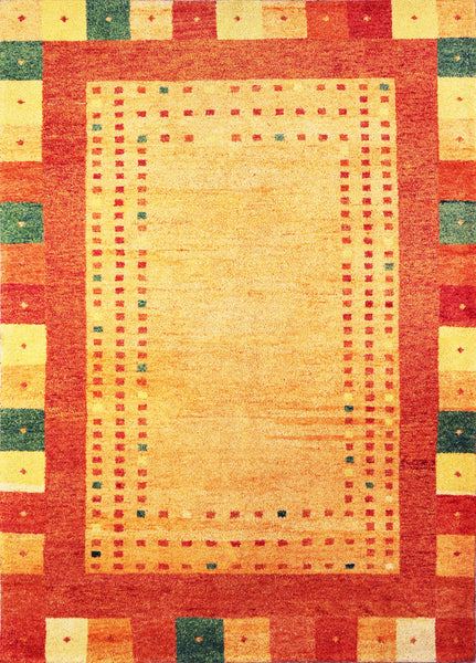Gabbeh, 240x170 cm, Wolle, Indien - Orientteppiche Zarif