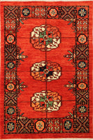 Kiwa, 151x100 cm, Wolle, Afghanistan - Orientteppiche Zarif