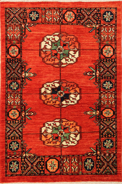 Kiwa, 151x100 cm, Wolle, Afghanistan - Orientteppiche Zarif