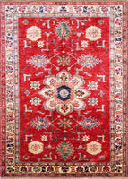 Kazak Super, 203x146 cm, Wolle, Afghanistan - Orientteppiche Zarif