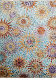 FloorArt Sunrise, 239x173 cm, Wolle und seide, Indien