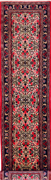 Bidjar, 373x95 cm, Wolle, Iran
