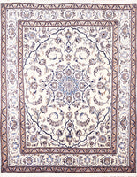 Nain 9 La, 242x196 cm, Wolle und seide, Iran - Orientteppiche Zarif
