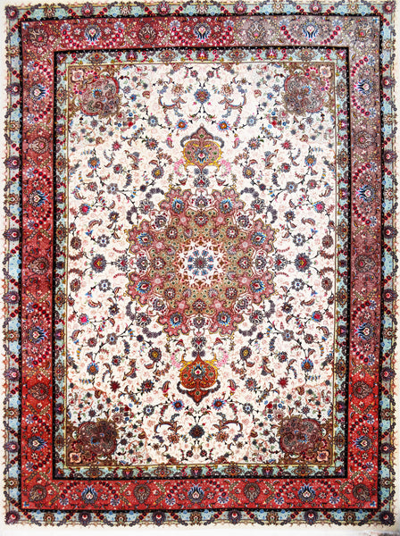 Tabriz 60 Raj, 410x300 cm, Wolle und seide, Iran