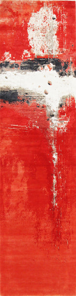 FloorArt Moses, 303x79 cm, Wolle und seide, Indien - Orientteppiche Zarif