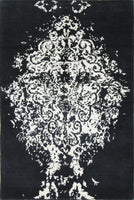 Bombay B&W, 181x123 cm, Wolle und seide, Indien - Orientteppiche Zarif