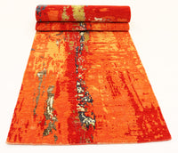 FloorArt Trail, 264x78 cm, Wolle und seide, Indien - Orientteppiche Zarif