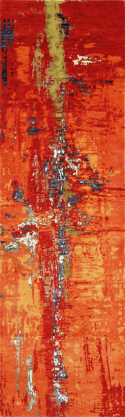 FloorArt Trail, 264x78 cm, Wolle und seide, Indien - Orientteppiche Zarif