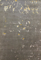 Orange on Grey, 293x200 cm, Wolle und seide, Indien - Orientteppiche Zarif
