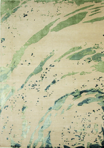FloorArt Watercolour, 346x244 cm, Wolle und seide, Indien - Orientteppiche Zarif