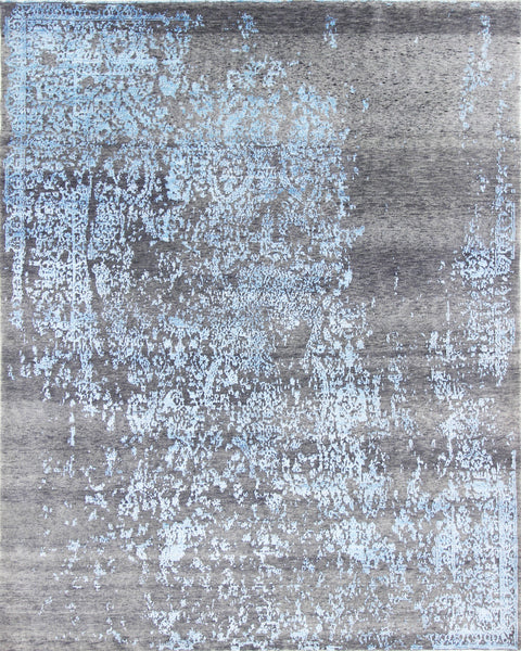 FloorArt Ornamental Rain, 311x251 cm, Wolle und seide, Indien - Orientteppiche Zarif