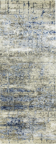 FloorArt Abstract Long, 203x80 cm, Wolle und seide, Indien - Orientteppiche Zarif