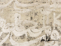 FloorArt Script, 243x241 cm, Wolle und seide, Indien - Orientteppiche Zarif