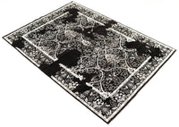 Bombay Black, 235x168 cm, Wolle und seide, Indien - Orientteppiche Zarif