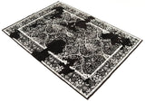 Bombay Black, 235x168 cm, Wolle und seide, Indien - Orientteppiche Zarif