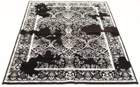 Bombay Black, 235x168 cm, Wolle und seide, Indien - Orientteppiche Zarif
