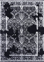 Bombay Black, 235x168 cm, Wolle und seide, Indien - Orientteppiche Zarif