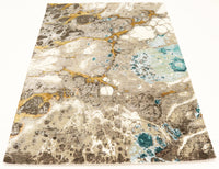 FloorArt Marble, 246x175 cm, Wolle und seide, Indien - Orientteppiche Zarif