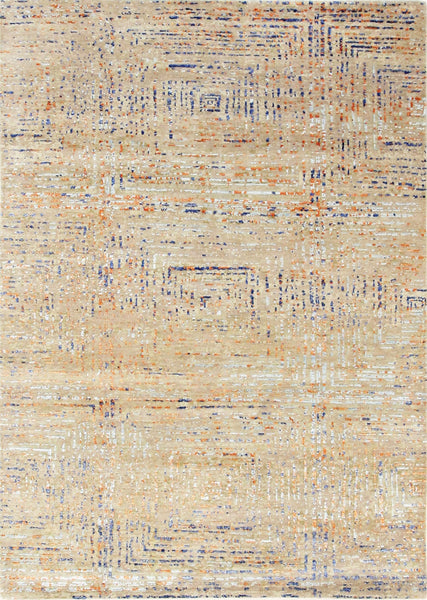 Mosaic, 206x145 cm, Wolle und seide, Indien - Orientteppiche Zarif