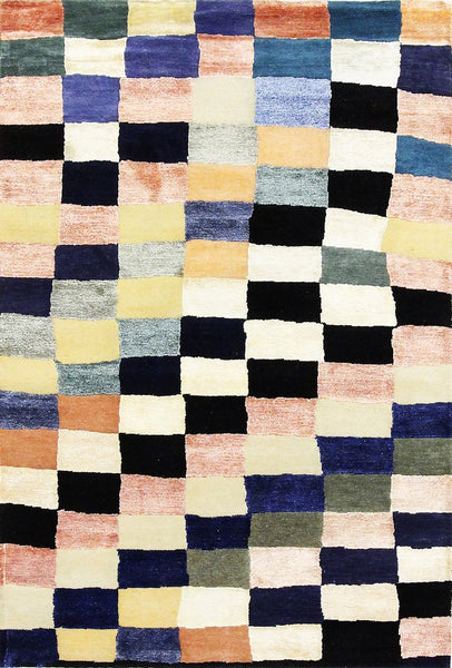Tiles, 183x123 cm, Wolle und seide, Indien - Orientteppiche Zarif