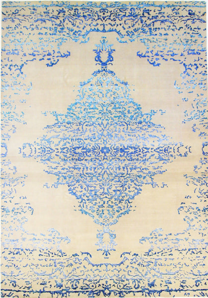 FloorArt Emerging, 355x248 cm, Wolle und seide, Indien - Orientteppiche Zarif