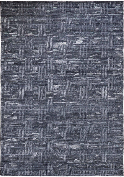 FloorArt Grid Grey, Mehr Dimensionen, Wolle und seide, Indien