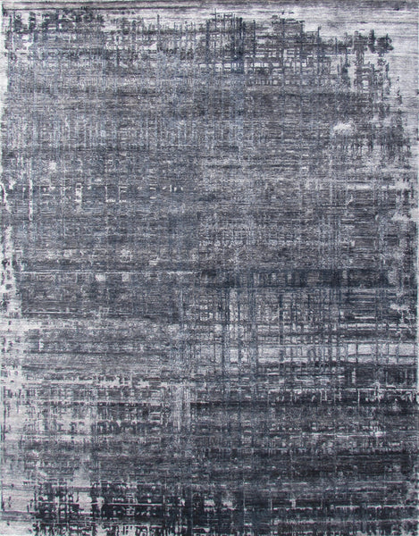 FloorArt Lines Grey, Mehr Dimensionen, Wolle und seide, Indien