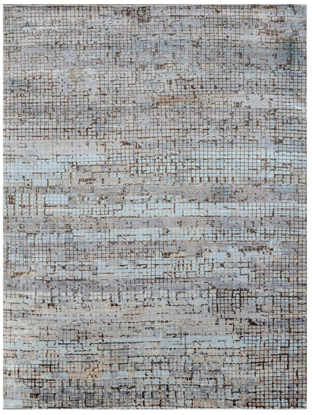 FloorArt Collage Beige, Mehr Dimensionen, Wolle und seide, Indien - Orientteppiche Zarif