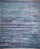 FloorArt Collage Blue, Mehr Dimensionen, Wolle und seide, Indien - Orientteppiche Zarif