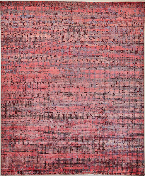FloorArt Collage Red, Mehr Dimensionen, Wolle und seide, Indien - Orientteppiche Zarif