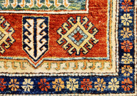 Kazak, 238x112 cm, Wolle, Afghanistan - Orientteppiche Zarif