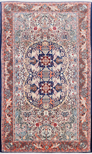 Ghom, 255x153 cm, Wolle und seide, Iran